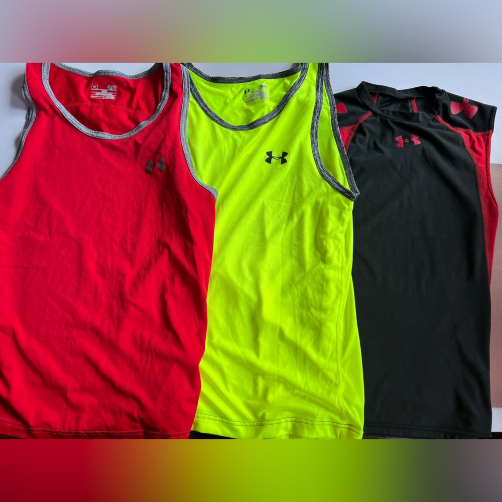 Under Armour Heat Gear Tanks - Sold as Set - Size Small
